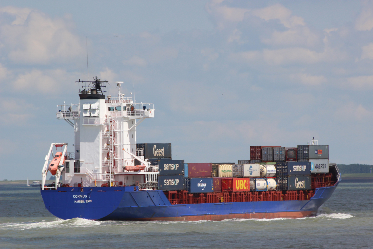 Corvus J Container Ship Collision Baltic Ace